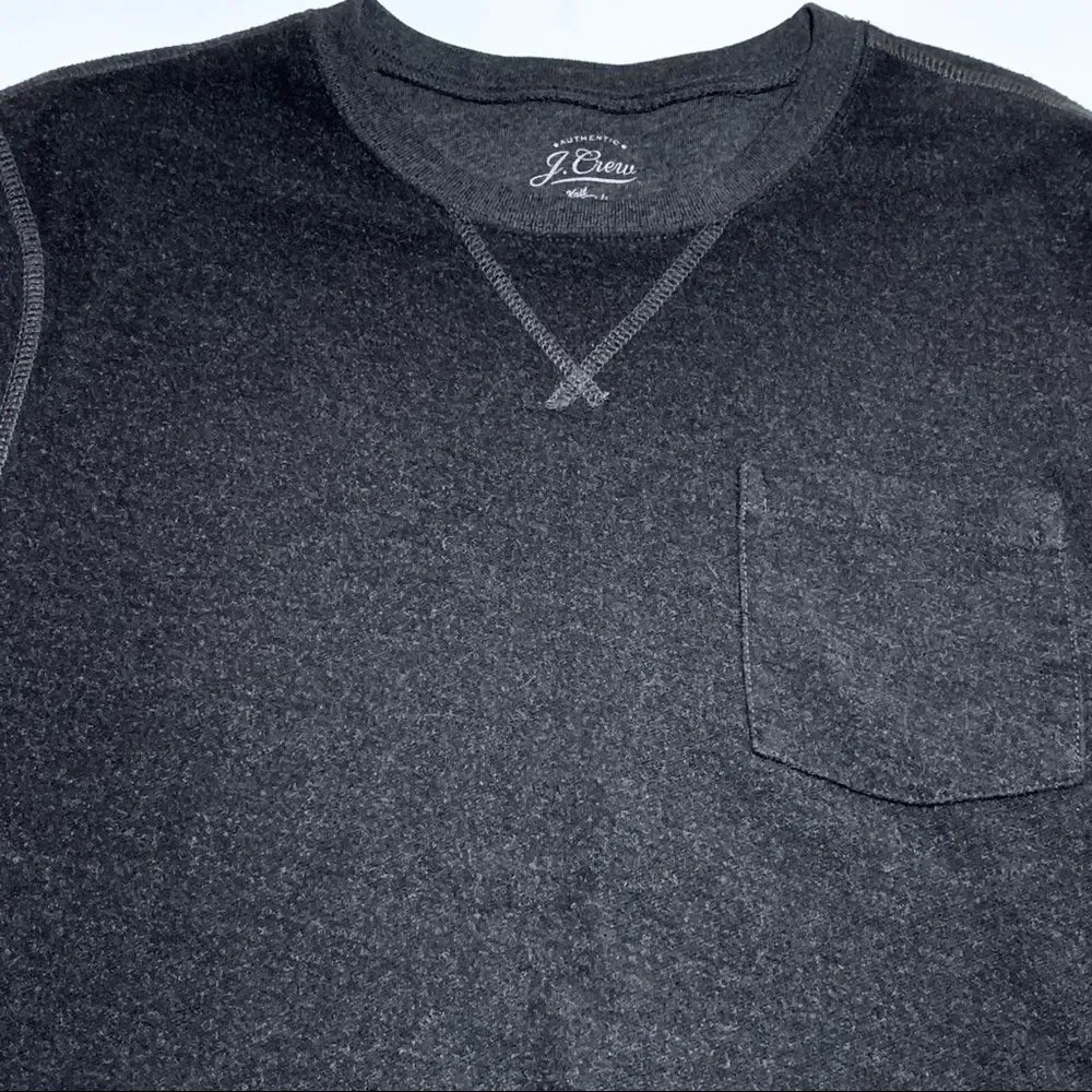 J. Crew Black‎ & Gray Cotton Sweater M